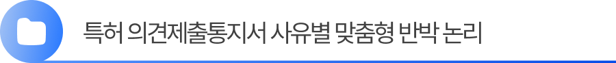 2. 특허 의견제출통지서 사유별 맞춤형 반박 논리