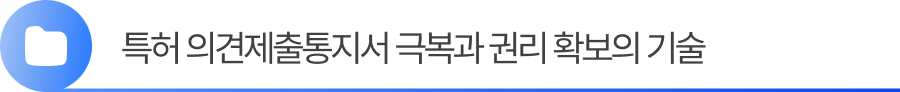 3. 특허 의견제출통지서 극복과 권리 확보의 기술