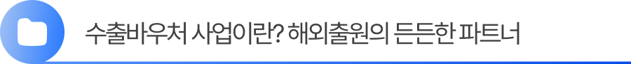 1. 수출바우처 사업이란? 해외출원의 든든한 파트너