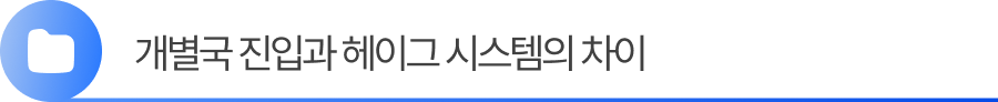 소제목1 1. 국제디자인출원, 개별국 진입과 헤이그 시스템의 차이